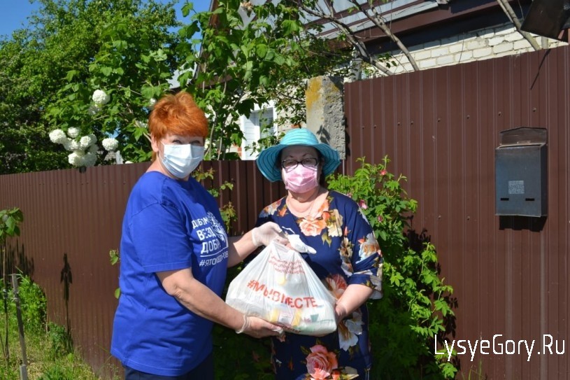 В Лысогорском районе в рамках всероссийской акции #МыВместе стартовал проект «Продуктовая помощь»