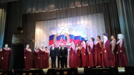 22 февраля в р.п. Лысые Горы состоялся праздничный концерт, посвященный Дню защитника Отечества