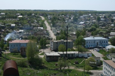 Вид на поселок с Лысой горы